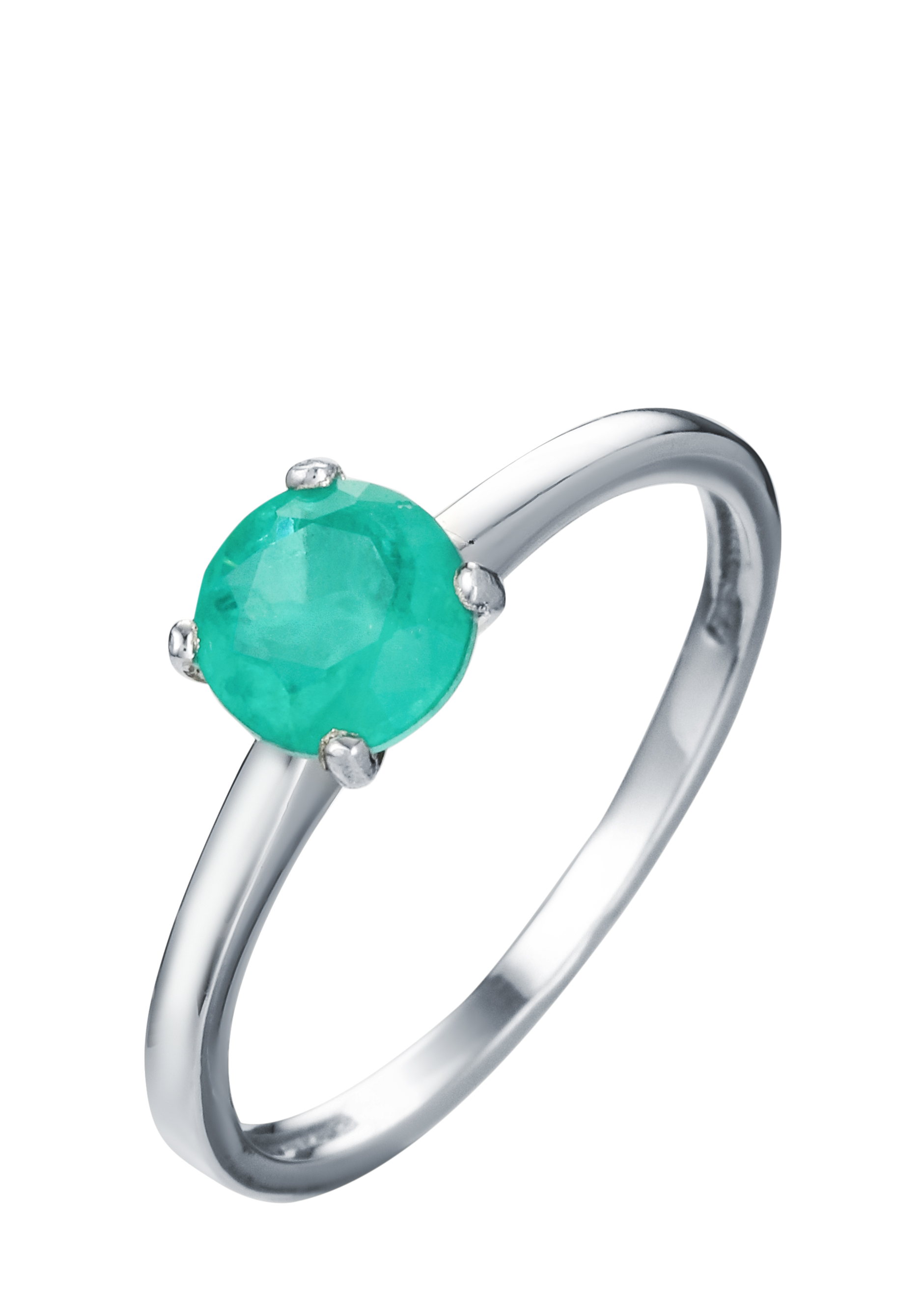 Кольцо серебряное "Сокровенная мечта" Nouvelle, размер 17, цвет зеленый