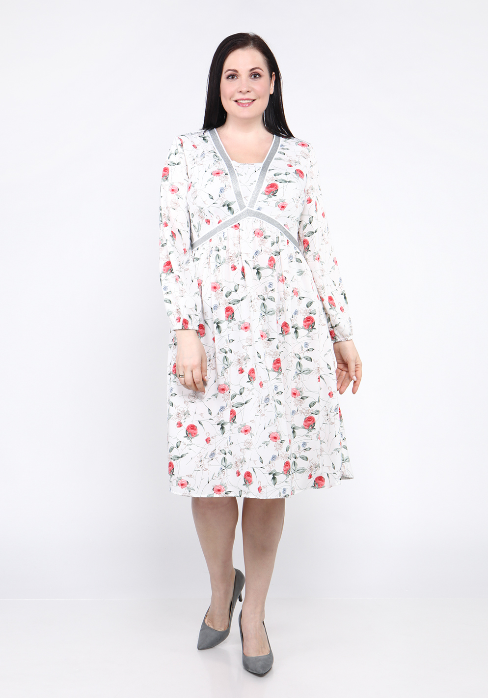 Платье "Луговые цветы" Lomara, размер 48 - фото 1