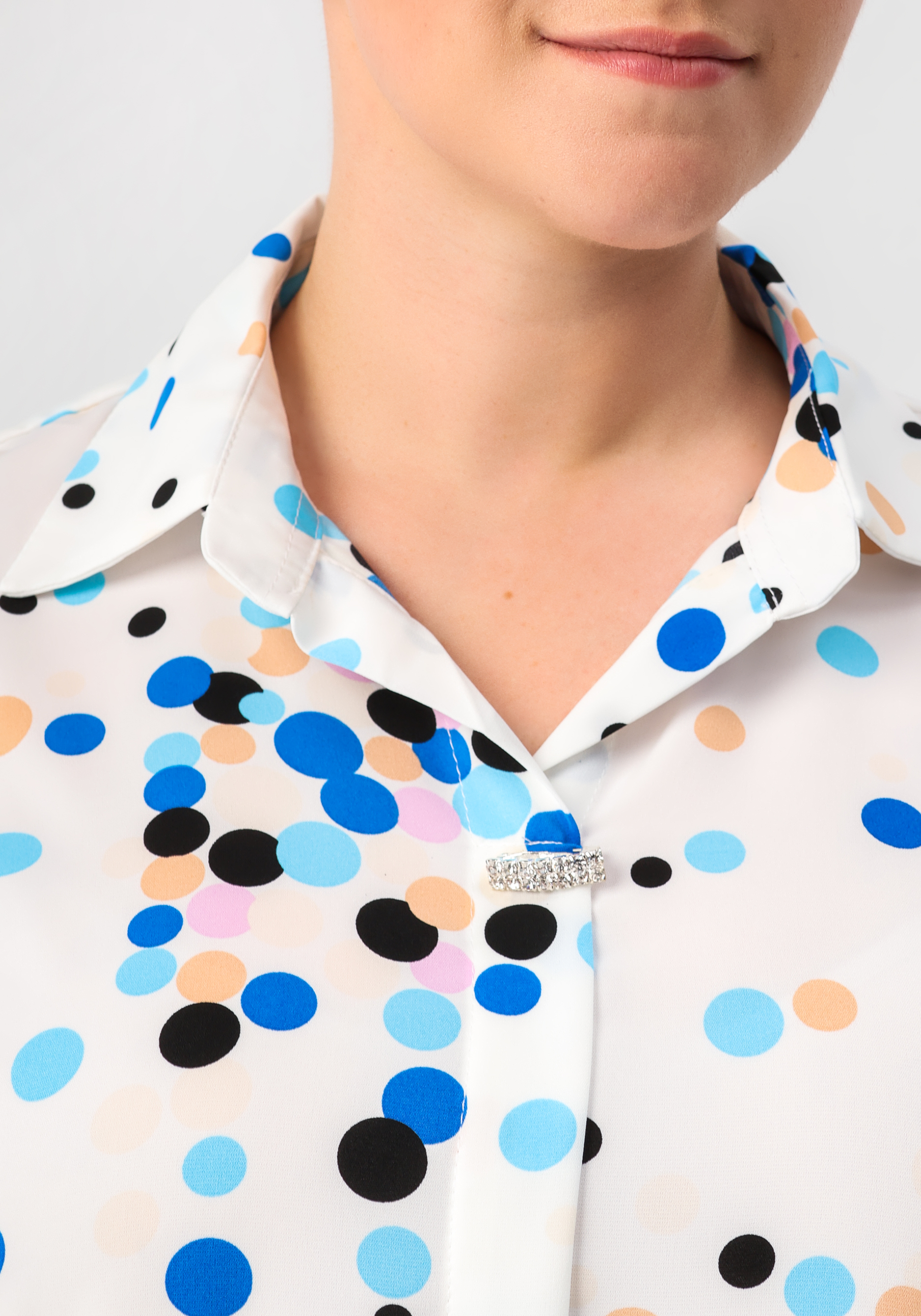 Блуза "Золина" No name, цвет белый, размер 58 - фото 10