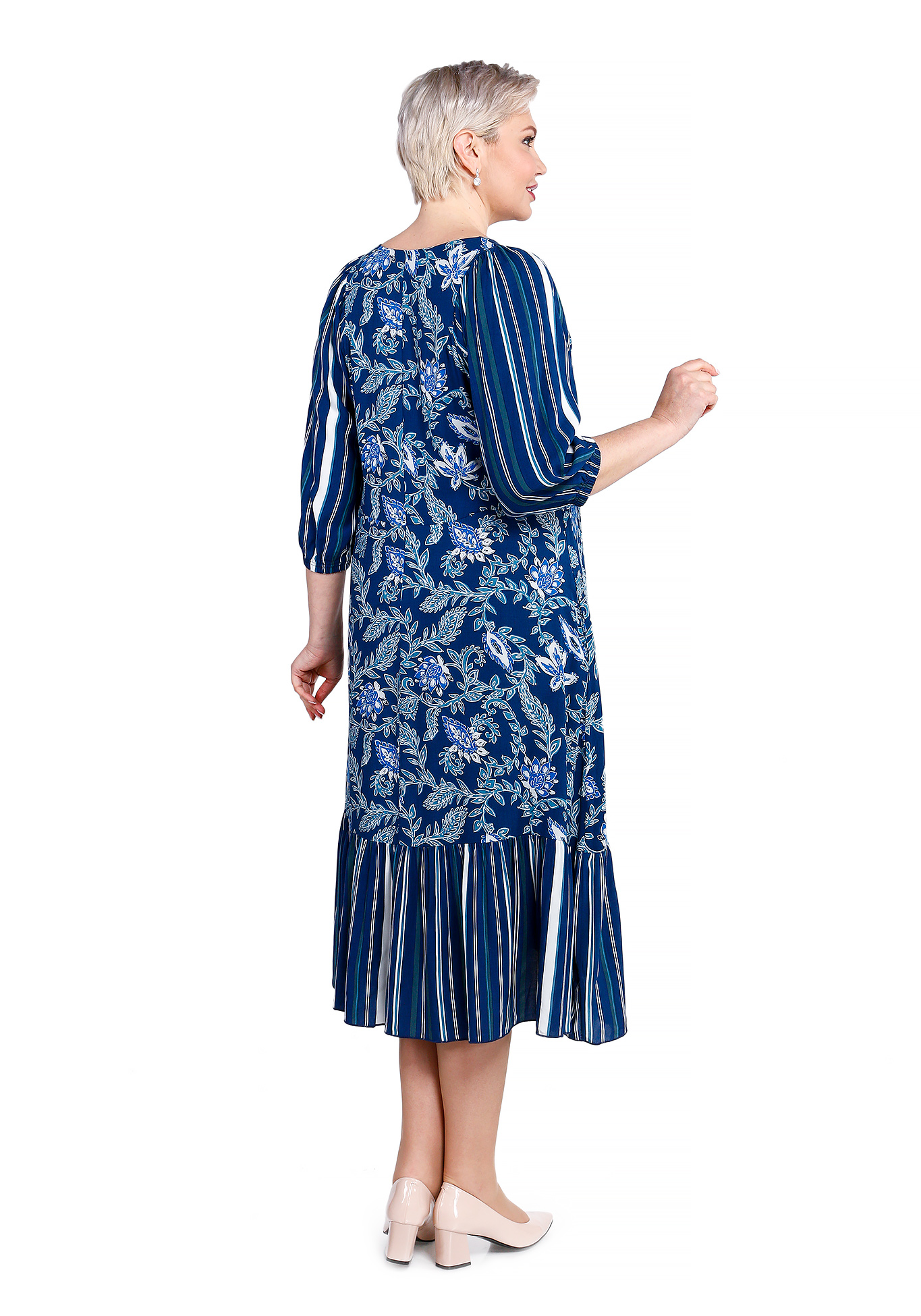 Платье "Чувственная красота" Синель, размер 50, цвет коричневый - фото 6