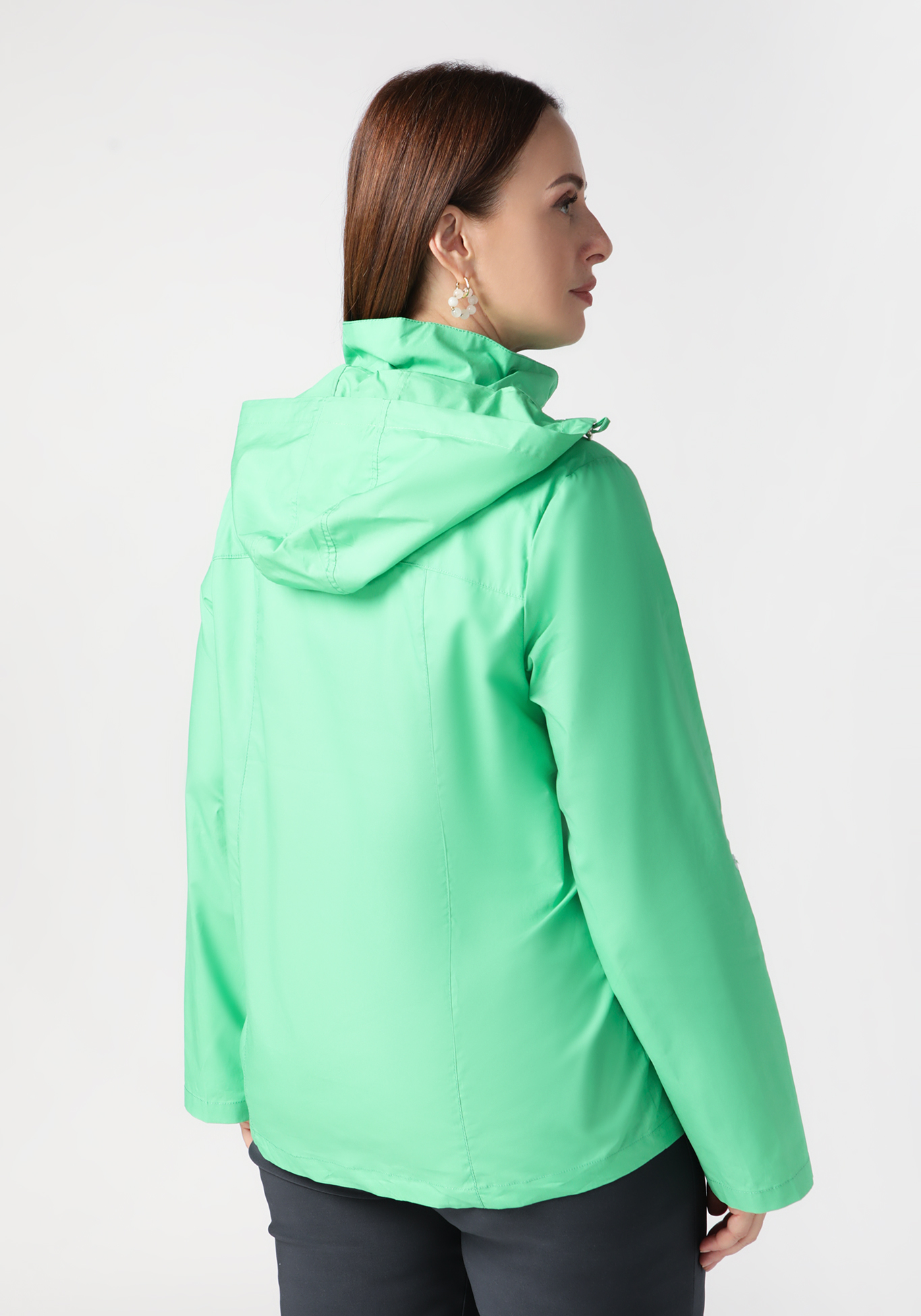Куртка с капюшоном «София», цвет зеленый, размер 46-48 - фото 3