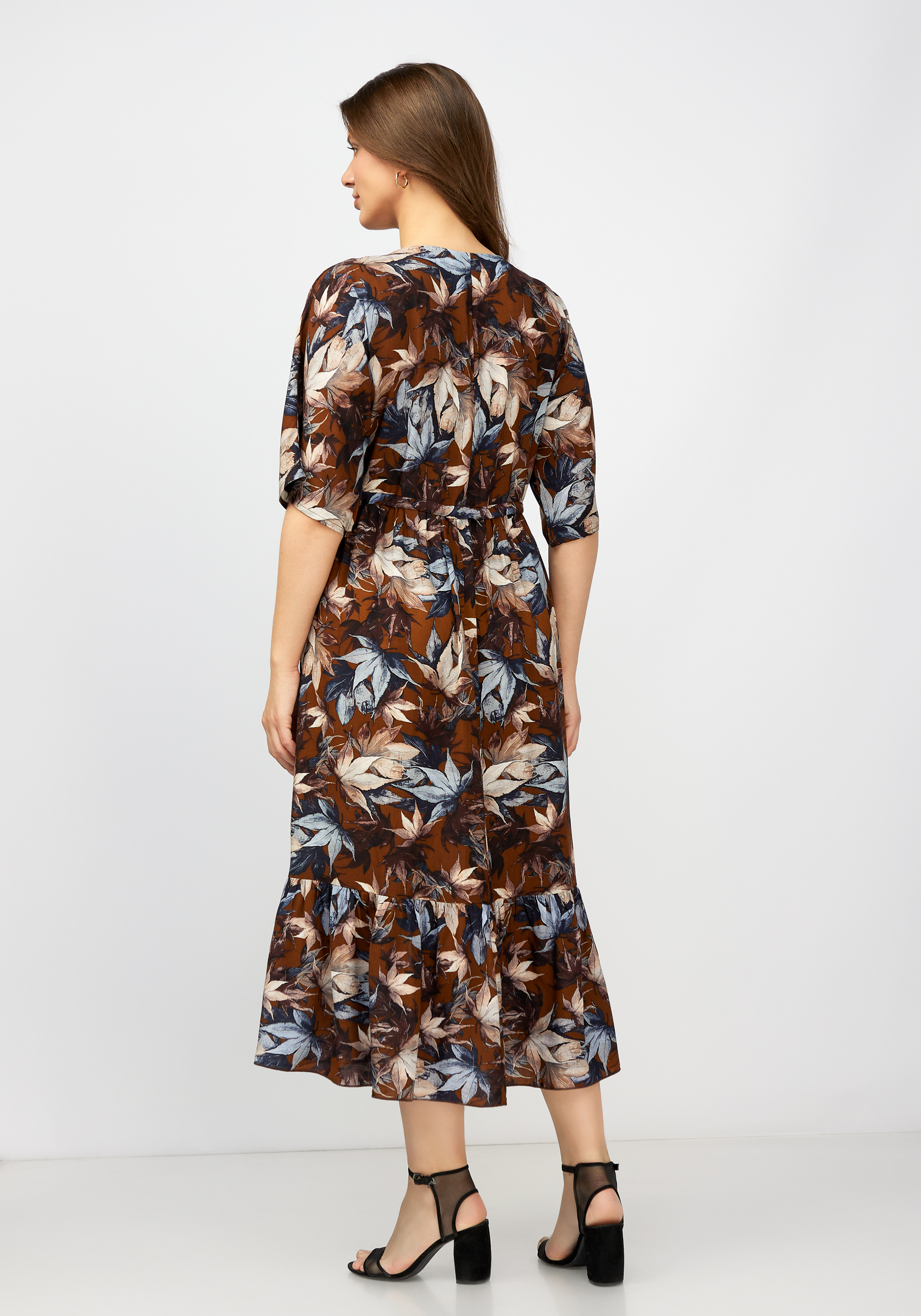 Платье женское "Лейла" Синель, размер 60, цвет мультиколор - фото 7