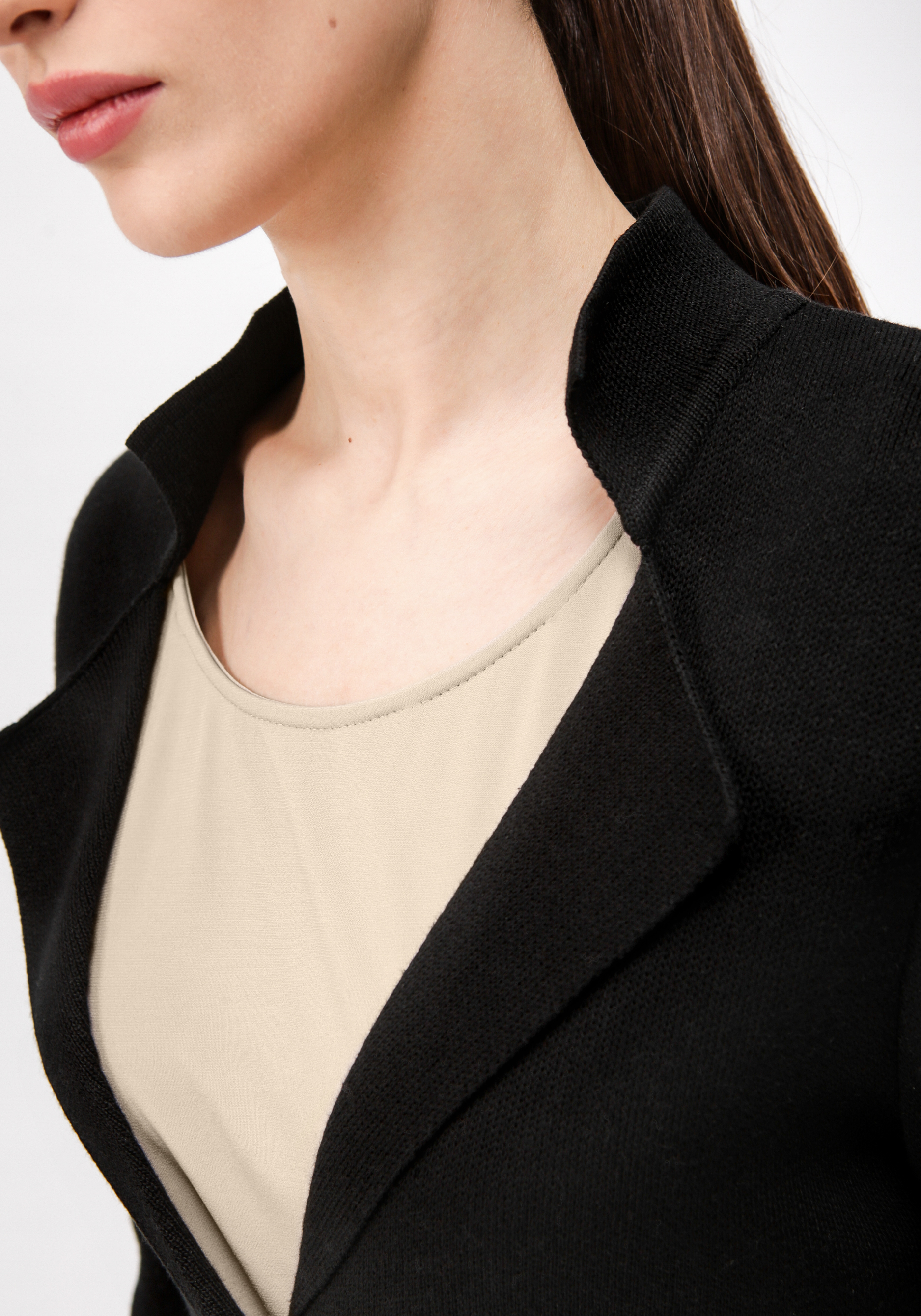 Жакет женский на пуговицах с карманами Vivawool, цвет черный, размер 50 - фото 6